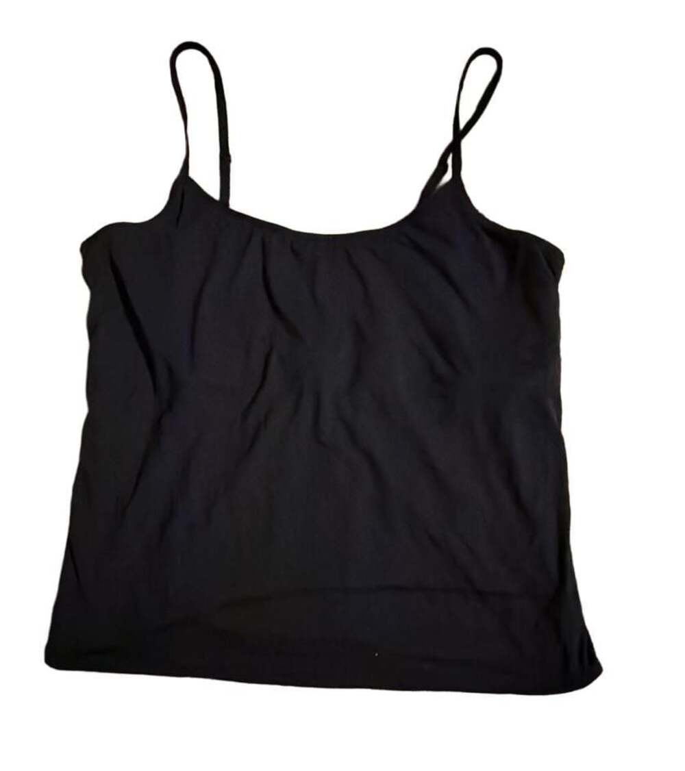 Yitty Black Built-In Shelf Bra Cami Tank Top Size L